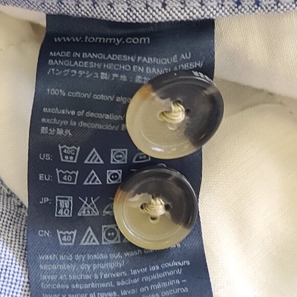 TOMMY HILFIGER Men's 100% Cotton Classic Custom Fit Pants 36X32 - Picture 9 of 13